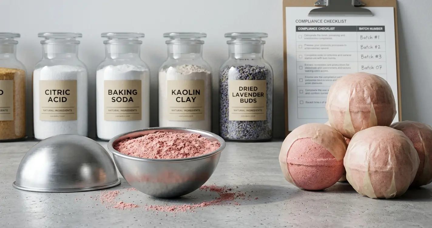 Controlling the ingredients and quality of bath bombs