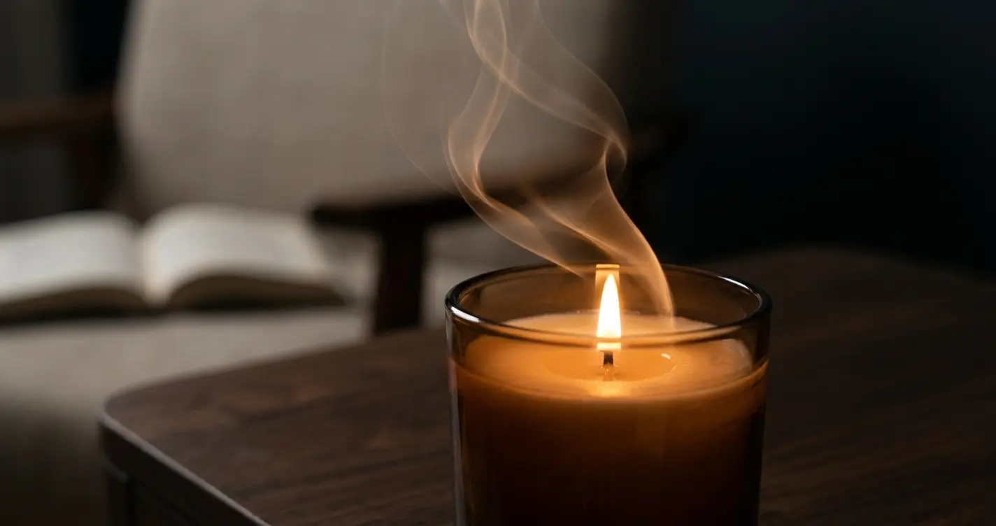 Soothing scented candle