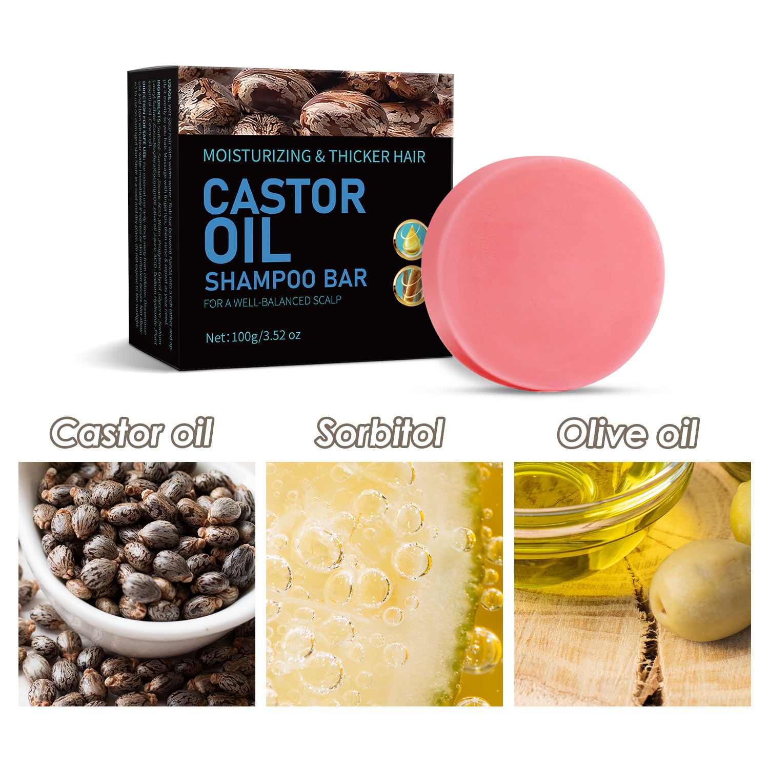 Castor Oil Shampoo Bar - Image 2